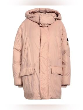 No. 21 Women's Oversized Hooded Puffer Coat - Blush Pink